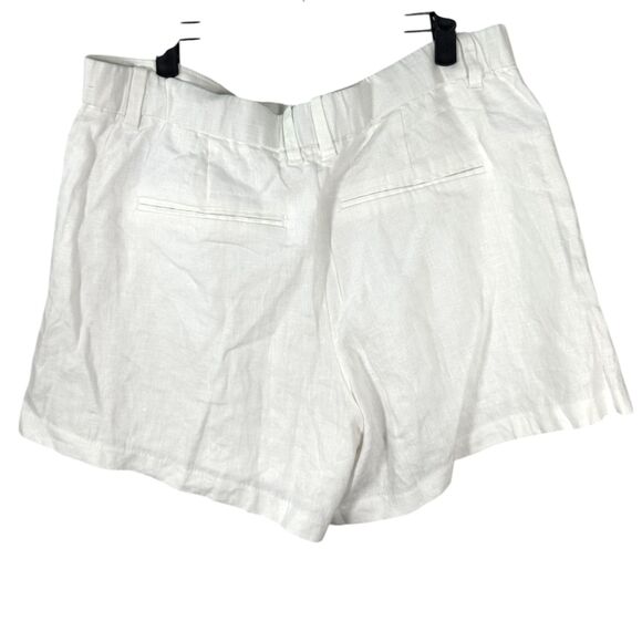 Abercrombie & Fitch The A&F Linen Collection White Shorts Size 32 - Picture 3 of 5